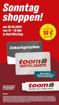 Aktueller toom Baumarkt Prospekt (Arnbruck, 1 Seite zum blättern toom Baumarkt Prospekt Sonntag shoppen! mit 1 Seite