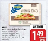 Knäckebrot-Spezialitäten Vollkorn-Roggen von Wasa für 1,49 € bei EDEKA im Angebot Knäckebrot-Spezialitäten Vollkorn-Roggen von Wasa im aktuellen EDEKA Prospekt