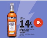 APÉRITIF ANISÉ PASTIS DE MARSEILLE - RICARD en promo chez E.Leclerc Mérignac à 14,50 €