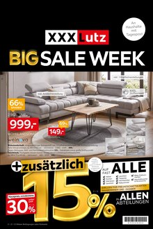 XXXLutz Möbelhäuser Prospekt "BIG SALE WEEK" mit  Seiten (Neubrandenburg)