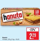 Hanuta Haselnuss-Schnitte Angebote von Ferrero bei Marktkauf Reutlingen für 2,29 €