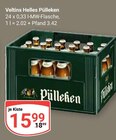Helles Pülleken Angebote von Veltins bei GLOBUS Bruchsal für 15,99 €