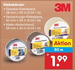Gewebe-Klebeband im Netto Marken-Discount Prospekt Gewebe-Klebeband von 3M im aktuellen Netto Marken-Discount Prospekt für 1,99 €