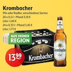 Aktuelle Krombacher Angebote bei Trink und Spare in Mülheim (Ruhr) Aktuelles Pils oder Radler Angebot bei Trink und Spare in Mülheim (Ruhr) ab 13,99 €