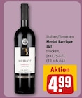 Merlot Barrique IGT im Angebot bei REWE in Neubrandenburg Merlot Barrique IGT Angebote bei REWE Neubrandenburg für 4,99 €