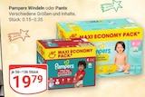 Windeln Angebote von Pampers bei GLOBUS Erlangen für 19,79 €