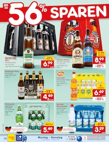 Erdinger im Netto Marken-Discount Prospekt "Aktuelle Angebote" mit 63 Seiten (Freiburg (Breisgau))