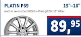 PLATIN P69 Alufelgen bei AUTOPLUS im Magdeburg Prospekt für 89,95 €