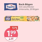 Back-Bögen im V-Markt Prospekt Back-Bögen von Toppits im aktuellen V-Markt Prospekt für 1,99 €