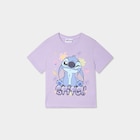 T-shirt manches courtes coton Stitch parme fille - La Halle T-shirt manches courtes coton Stitch parme fille à 5,00 € dans le catalogue La Halle