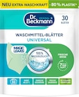 Waschblätter Vollwaschmittel Angebote von Dr. Beckmann bei dm-drogerie markt Bremen für 4,25 €