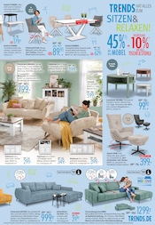 Tisch im Trends Prospekt in Dülmen Aktueller Trends Prospekt mit Tisch, "TRENDS hat alles für Drinnen & Draußen - 30% zusätzlich auf Gartenmöbel", Seite 3