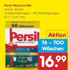 Waschmittel im Angebot bei Netto Marken-Discount in Osnabrück Waschmittel Angebote von Persil bei Netto Marken-Discount Osnabrück für 16,99 €