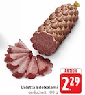 L'eletta Edelsalami bei EDEKA im Deggingen Prospekt für 2,29 €