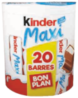 Barres chocolat - KINDER MAXI en promo chez Hyper U La Rochelle à 2,30 €