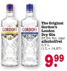 The Original Gordon’s London Dry Gin oder alkoholfrei Angebote von Gordon's bei E center Heidelberg für 9,99 €