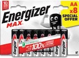 Piles max aa 8 special offer - Energizer - Intermarché à Reims Piles max aa 8 special offer - Energizer en promo chez Intermarché Reims à 3,45 €