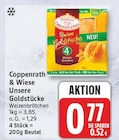 Unsere Goldstücke Weizenbrötchen von Coppenrath & Wiese für 0,77 € bei EDEKA im Angebot Unsere Goldstücke Weizenbrötchen von Coppenrath & Wiese im aktuellen EDEKA Prospekt
