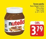 nah und gut Schwanfeld - nutella Angebot im Prospekt nutella bei nah und gut im Schwanfeld Prospekt für 3,79 €