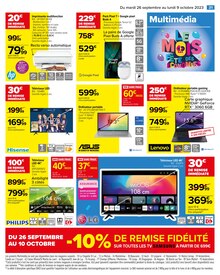 Promotion Vélo dans le prospectus Carrefour, valable du 26/09/2023 au 09/10/2023 Promo Vélo dans le catalogue Carrefour du moment à la page 37