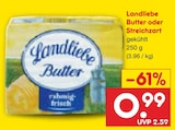 Aktuelles Butter oder Streichzart Angebot bei Netto Marken-Discount in Magdeburg ab 0,99 €