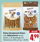 Hundesnack Enten- oder Hühnerbrust Angebote von Dokas bei EDEKA Villingen-Schwenningen für 4,99 €