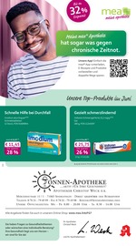 mea - meine apotheke Apotheken Prospekt der aktuellen Woche mit 4 Seiten, gültig von 01.06.2026 bis 30.06.2026, in Sindelfingen und Umgebung Aktueller mea - meine apotheke Apotheken Prospekt in Sindelfingen und Umgebung, "Unsere Juni-Angebote" mit 4 Seiten, 01.06.2026 - 30.06.2026