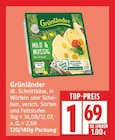 dt. Schnittkäse von Grünländer für 1,69 € bei EDEKA im Angebot dt. Schnittkäse von Grünländer im aktuellen EDEKA Prospekt