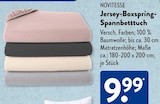 Jersey-Boxspring-Spannbetttuch von Novitesse im aktuellen ALDI SÜD Prospekt für 9,99 €