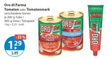 Tomaten oder Tomatenmark von Oro di Parma im aktuellen V-Markt Prospekt für 1,29 €
