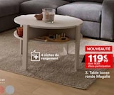 Table basse ronde Magalie - But à Colombes Table basse ronde Magalie en promo chez But Colombes à 119,99 €
