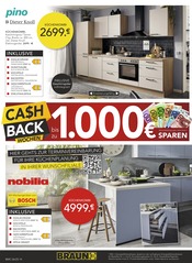 Küchenmöbel im BRAUN Möbel-Center Prospekt in Sindelfingen Aktueller BRAUN Möbel-Center Prospekt mit Küchenmöbel, "CA$HBACK WOCHEN", Seite 14