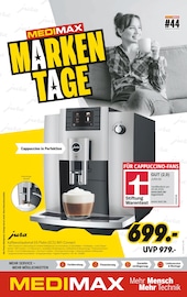 Kaffeevollautomat im MEDIMAX Prospekt in Hagen Aktueller MEDIMAX Prospekt mit Kaffeevollautomat, "MEDIMAX MOBILFUNKWOCHE", Seite 7