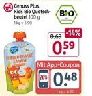 Kids Bio Quetschbeutel von Genuss Plus im aktuellen Rossmann Prospekt für 0,59 €