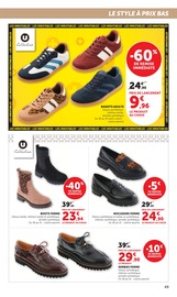 Promos Chaussures dans le catalogue "LES 20 JOURS PLUS" de Hyper U Chaussures en promo dans le catalogue Hyper U à la page 49