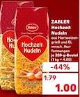 Hochzeit Nudeln von Zabler im aktuellen Kaufland Prospekt für 1,00 €