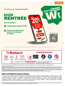 Promotion Livre dans le prospectus Auchan Hypermarché, valable du 21/07/2026 au 02/08/2026 Promo Livre dans le catalogue Auchan Hypermarché du moment à la page 47