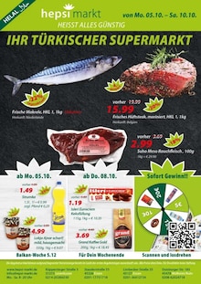 Steak im aktuellen Hepsi Markt Prospekt (Oberhausen) Steak im Hepsi Markt Prospekt "IHR TÜRKISCHER SUPERMARKT" mit 12 Seiten (Oberhausen)