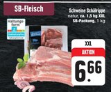 Schweine Schälrippe Angebote von SB-Fleisch bei E center Bamberg für 6,66 €