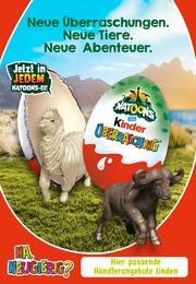 Ferrero Prospekt für Großsteinhausen: Neue Überraschungen. Neue Tiere. Neue Abenteuer., 7 Seiten, 12.09.2022 - 09.10.2022