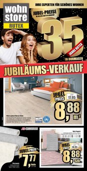 Vliestapete im Rutex wohnstore Prospekt "Jubiläums-Verkauf!" mit 10 Seiten (Düsseldorf)