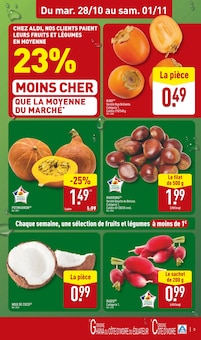 Promotion Produits Bio dans le prospectus Aldi, valable du 28/10/2025 au 03/11/2025 Promo Produits Bio dans le catalogue Aldi du moment à la page 3