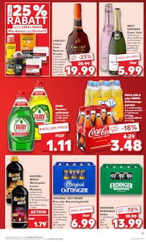 Coca Cola Zero im Kaufland Prospekt "KNÜLLER" mit 50 Seiten (Reutlingen)