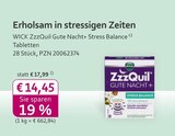 ZzzQuil Gute Nacht+ Stress Balance von WICK im aktuellen mea - meine apotheke Prospekt für 14,45 €