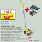 Akku-Rasen- und Kantenschneider "FineCut 18V" bei toom Baumarkt im Gotha Prospekt für 139,98 €