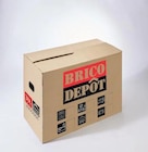 Promo Carton de déménagement Brico dépôt 36 L - L. 40 x P. 30 x H. 30 cm à 0,99 € dans le catalogue Brico Dépôt à Saint-Dizier