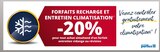 Promo -20% FORFAITS RECHARGE ET ENTRETIEN CLIMATISATION à  dans le catalogue Vulco à Toulouse