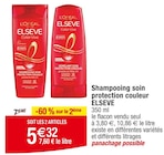 Shampooing soin protection couleur - Elseve dans le catalogue Carrefour