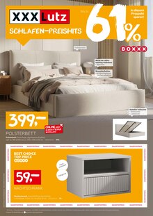 Bett im aktuellen XXXLutz Prospekt (Aachen) Bett im XXXLutz Prospekt "Bis zu 61 % in diesem Prospekt sparen!" mit 8 Seiten (Aachen)