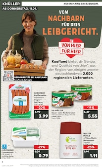 Wurst im Kaufland Prospekt "EXTRA-ANGEBOTE" mit 8 Seiten (Mainz)